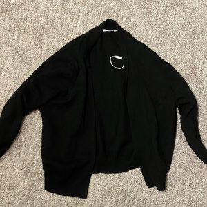 Black cropped cardigan